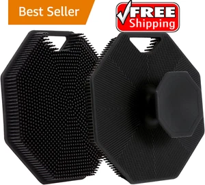 2Pack Silicone Body Scrubber, Body Buffer Exfoliating Brush with Silicone Loofa - Picture 1 of 8
