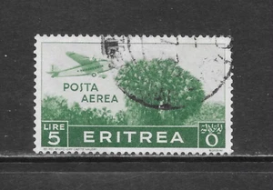 ERITREA SCOTT C15 USED VF - 1936 5L GREEN AIRMAIL ISSUE - Picture 1 of 2