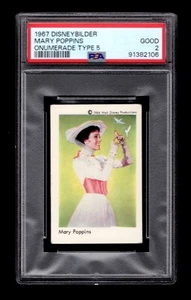 PSA 2 JULIE ANDREWS as MARY POPPINS 1967 Disney Card HIGHEST EVER GRADED 1/1 - Picture 1 of 2