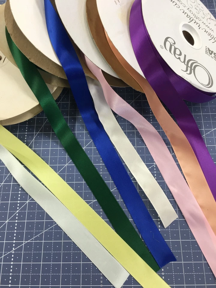 Offray Ribbon ~  7/8" to 1" - Double Faced Satin - Per 2 yards - Image 1 of 1