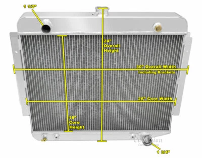 AR Champion 3 Row Radiator,Shroud,2 13" Fans for 1974-1978 Plymouth PB200 Van V8 - Image 1 of 4