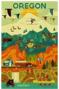 POSTCARD Oregon Pacific Wonderland MINT Unused - Picture 1 of 1