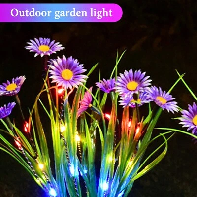 1PACK Solar Garden Lights LED Daisy Flower Stake Lamp Outdoor Yard Patio Decor - Image 1 of 4