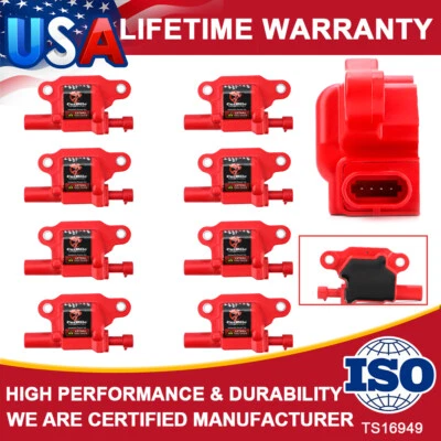 Paquete de 8 bobinas de encendido para Chevy Silverado 1500 Tahoe GMC Sierra 2007 2008-2016 EE. UU. Foto 1 de 4