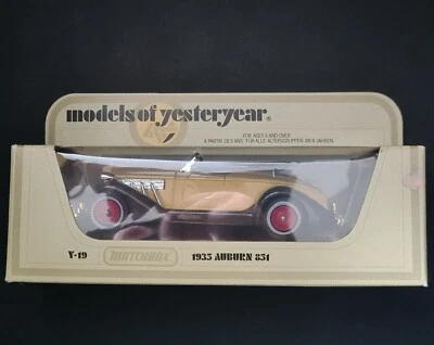 MATCHBOX MODELOS DE ANTAÑO Y19 ESCALA 1/42 HECHOS EN REINO UNIDO Y19 1935 CASTAÑO ROJIZO 851 Foto 1 de 2