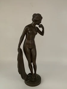 Early 20th Century Bronze Statue Of a Nude Female Bather by Alfonso Canciani - Picture 1 of 10