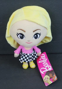 Mattel Barbie Chibi Plush Doll 8" Toy Factory Blond Check Skirt Pink Top 2021 - Bild 1 von 9