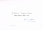 Italy Prime Min. Mariano Rumor 1915-90 signed new year card 7&quot;x9&quot; autograph