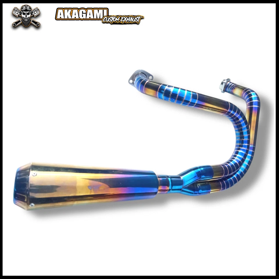 Sistema de escape personalizado 2-1 para Harley-Davidson Dyna Super Glide 1991-2017 Foto 1 de 4