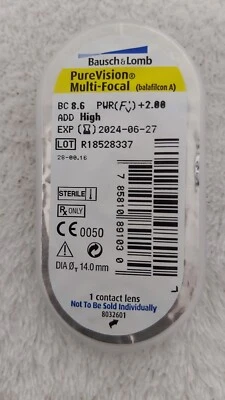 PureVision 2 for Presbyopia (Multifokallinse) +2,00 ADD High - Bild 1 von 3