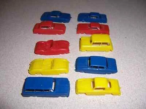 1960s VTG MPC MINI PLASTIC TOY CAR LOT - AUSTIN BUICK FORD OLDSMOBILE STUDEBAKER - Picture 1 of 3