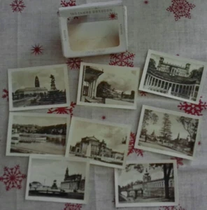 DDR  8 kleine Mini - Ansichtskarten  Dresden  Quadriga  Fotomappe  1956 - Picture 1 of 1