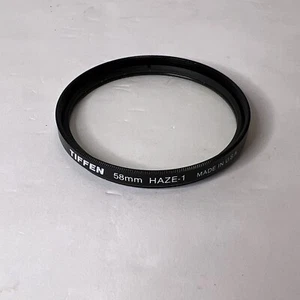 Tiffen 58mm Haze-1 Clear Filter USA for Canon Nikon Pentax Sigma, Any Brand Lens - Picture 1 of 3