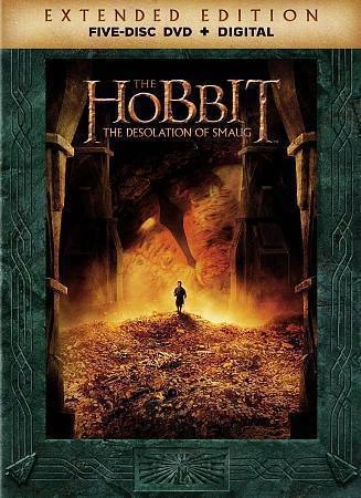 The Hobbit: The Desolation of Smaug (DVD, 2015, 5-Disc Set, Extended Edition Includes Digital Copy UltraViolet)