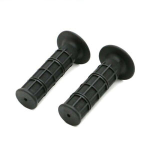 Universal Motorcycle 7/8" 22/25mm Standard Handlebar Hand Grips Black Rubber