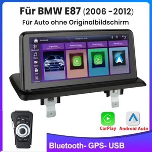 Radio de coche para BMW Serie 1 E81 E82 E87 E88 10.25" Linux Carplay GPS Navi USB IPS BT - Imagen 1 de 10