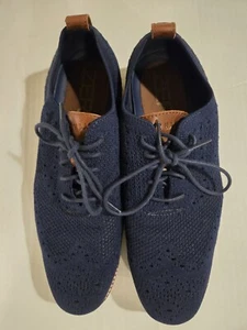 Cole Haan Hombre Zerogrand Punta de Ala Oxford C24947 Azul Marino Hombres Talla 10 M - Imagen 1 de 9