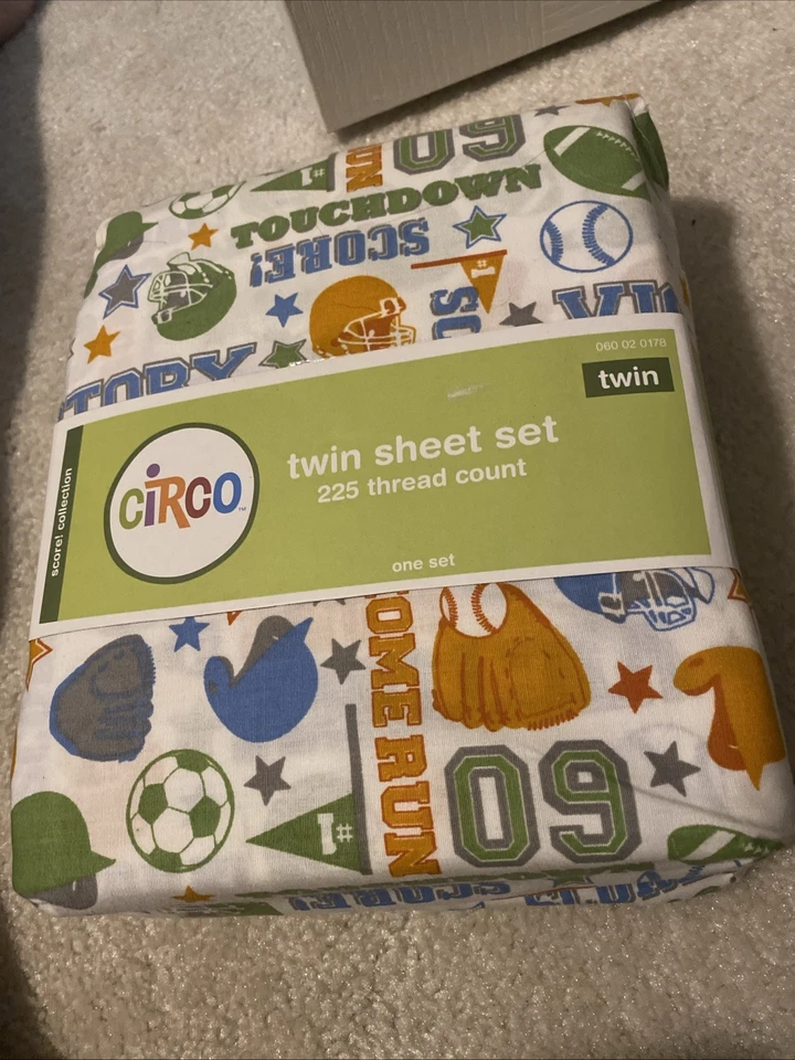New In Package 3 piece Circo Score! Collection Sports Twin Sheet Set - Image 1 of 4
