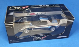 ERTL 1/18 2003 CORVETTE Z06 SILVER CHROME 1 OF 500 - Sequential # License Plate - Picture 1 of 12