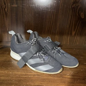 Adidas Adipower Men’s Weightlifting Sneakers Black White Orange Size 10.5 FV6590 - Picture 1 of 9