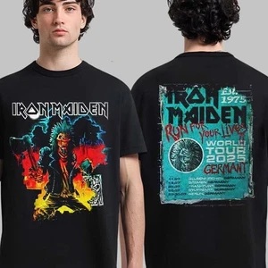 Iron Maiden Run For Your Lives World Tour 2025 Germany Tour Event Tee - Picture 1 of 1