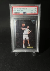 1998-99 Topps Chrome Dirk Nowitzki Rookie #154 Dallas Mavericks RC PSA 8 NM-MT - Bild 1 von 2
