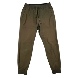 Lululemon Jogginghose Herren M grün ABC Hose Reißverschlusstasche Tapered Stretch Pull-On - Bild 1 von 13