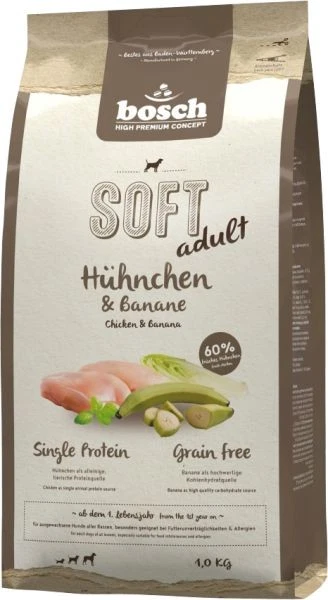 Bosch HPC Soft Hühnchen & Banane 1 kg  Hundefutter - Bild 1 von 1