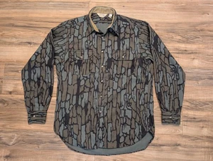 Camisa De Colección Cabelas TreBark Camuflada Con Botones Para Hombres XL Manga Larga EE. UU. Caza Años 80 - Imagen 1 de 6