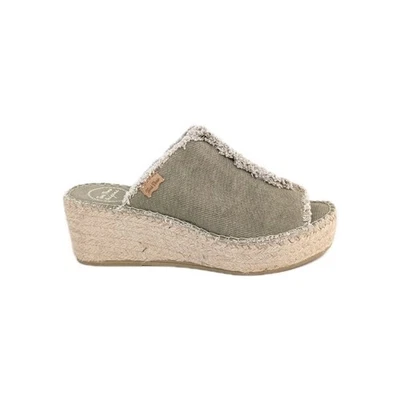 Sandalias de plataforma Toni Pons Itica EU 39 nuevas para mujer alpargata de cuña lona verde Foto 1 de 4