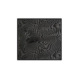 H&M THIERRY MUGLER black silk swirling star scarf shawl big size  - Picture 1 of 7