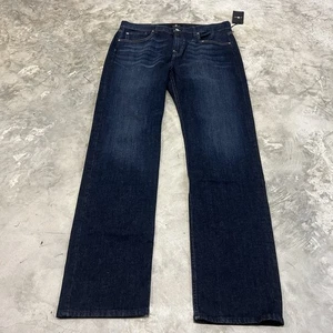 7 For All Mankind Luxe Performance Standard Austyn Jeans 36x36 Blue NWT - Picture 1 of 11