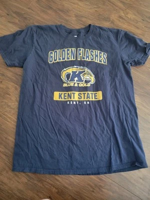 Kent State Golden Flashes Men's TShirt Size L Fanatics Blue Short Sleeve - Image 1 of 4