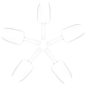 Cuchara de hielo pequeña taza medidora espátula niños cucharas transparentes - Imagen 1 de 12