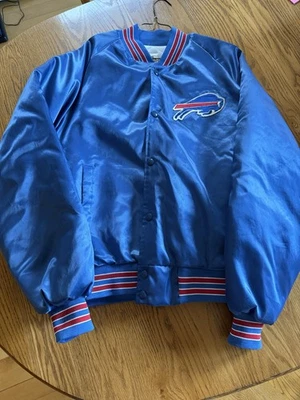 Chaqueta de satén Buffalo Bills Chalk Line vintage años 90’s grande para hombre Foto 1 de 4