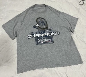 Vintage NY Yankees World Series 2000 Shirt Gray Lee Sport Size XL Subway Series - Picture 1 of 2