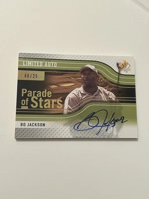 2012 SP Authentic Golf Limited Auto Bo Jackson /25 Card!  Upper Deck - Image 1 of 2