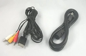 Fat PS3 PlayStation 3 Hookup Connection Power Cord Composite AV Cable 9Z - Picture 1 of 3