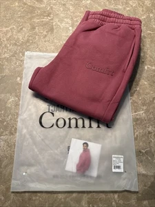 PANTALONE FELPA MINIMALISTA COMFRT Berry uomo e donna taglia MEDIA M nuovo - Foto 1 di 3