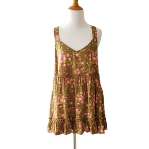 NEU Matilda Jane On A Whim Flattertop gekreuzter Rücken Viskose Blumenmuster Damen Medium - Bild 1 von 10