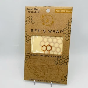 Paquete surtido de 3 envolturas de abeja, estampado de panal - 1 pequeño, 1 mediano, 1 grande - Imagen 1 de 2