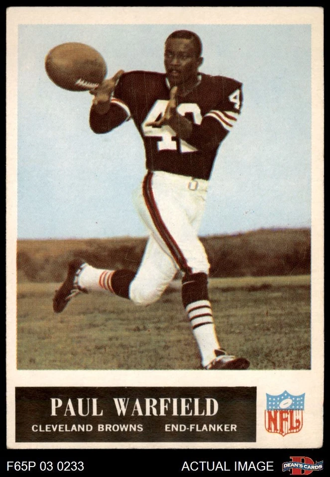 1965 Philadelphia #41 Paul Warfield Browns-FB RC HOF Ohio St 4 - VG/EX - Image 1 of 1