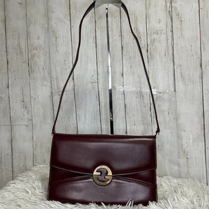 Antiguo Bolso de Hombro Gucci Cuero Entrelazado Rojo Auténtico W27cm USADO - Imagen 1 de 20