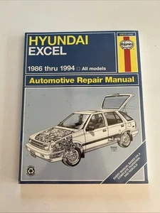 Haynes Hyundai Excel 1986 thru 1994 All Models Automotive Repair Manual NEW - Bild 1 von 2