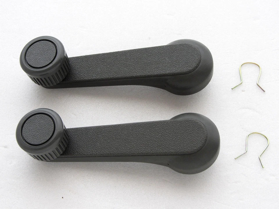 85 - 98 MAZDA BRAVO B2000 B2200 B2600 323 626 121 929 PAIR OF WINDOW CRANK GRAY - Image 1 of 1