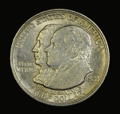 1923-S Monroe Commemorative Silver Half Dollar - Image 1 of 2