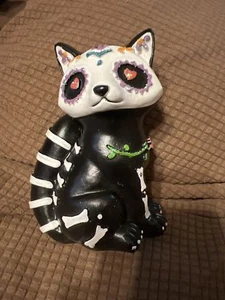 Tag der Toten Waschbär Tischdeko - Bild 1 von 1