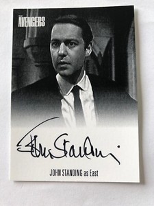 THE COMPLETE AVENGERS SERIES 1 - JOHN STANDING (EAST) AUTOGRAPH CARD AVJS1