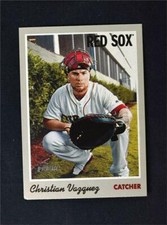 2019 Topps Heritage Base #104 Christian Vazquez - Boston Red Sox