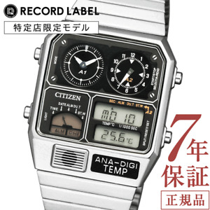 CITIZEN Watch JG2101-78E ANA-DIGI TEMP reprint model Silver Band Square JP